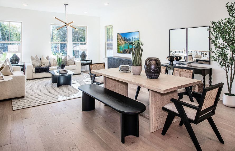 Open concept floor plans