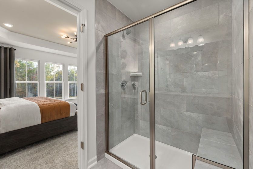 Owner's Bath with Glass Walk-in Shower - Model Representation