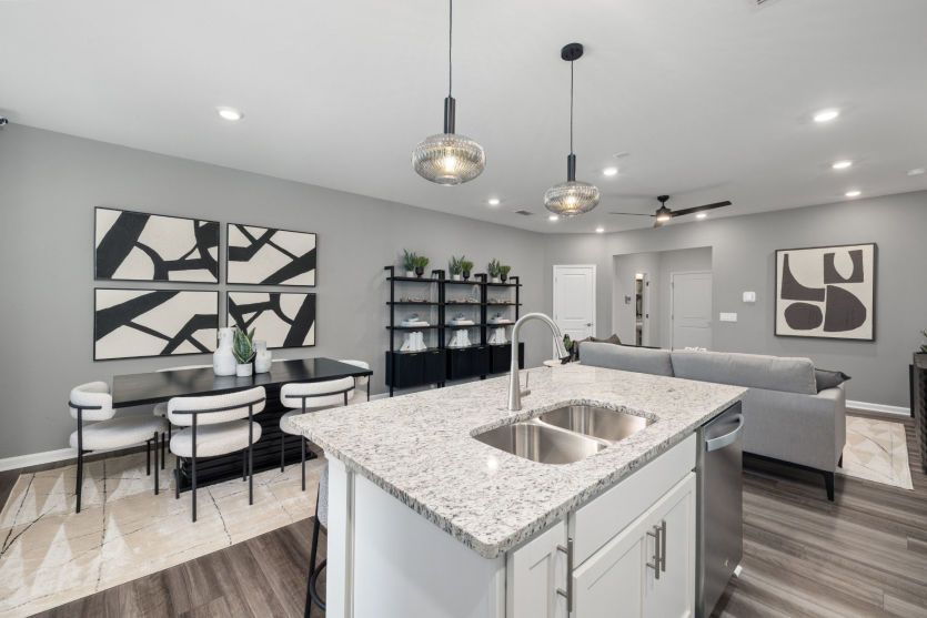 Open Concept Main Living Space - Model Representation