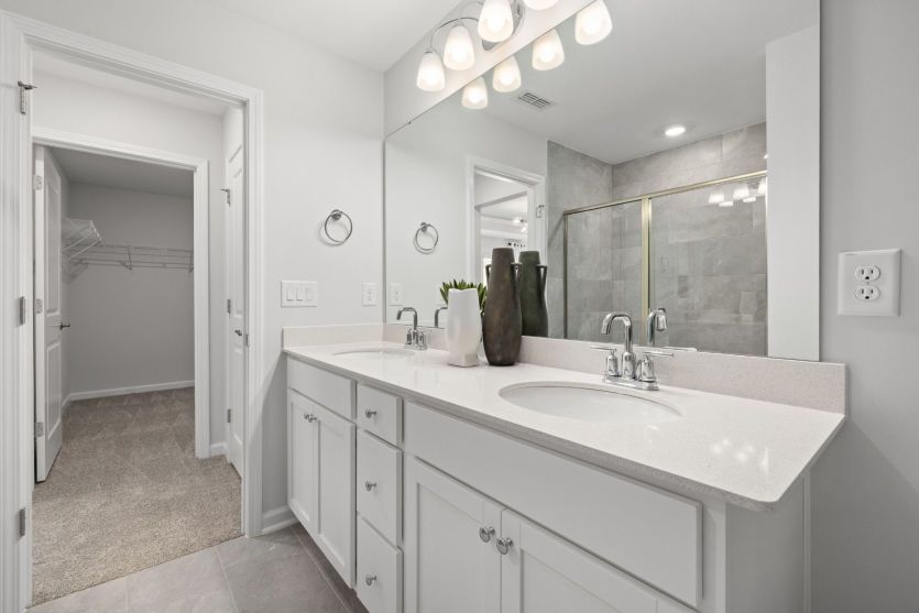 Relaxing Owner's Bath with Double Vanity - Model Representation
