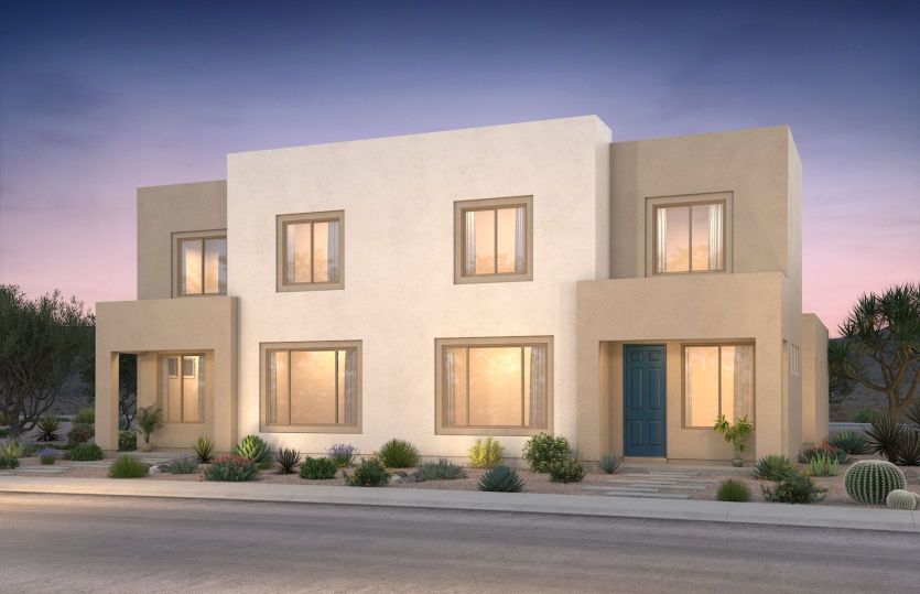 The Ocotillo home has the option for a contemporary or traditional exterior designs with modern colo