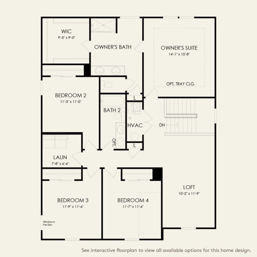 Second Floor 4 br / 2.5 ba