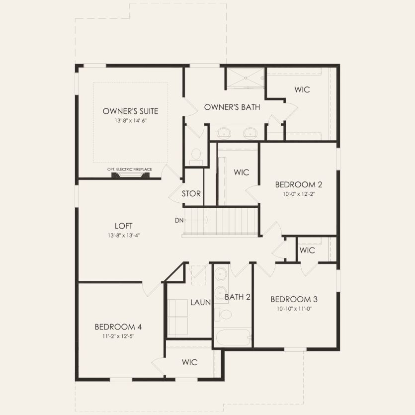 Second Floor 4 br / 2.5 ba