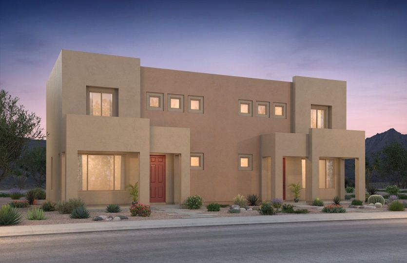 The Senita home offering brand new townhomes for sale in Santa Fe.
