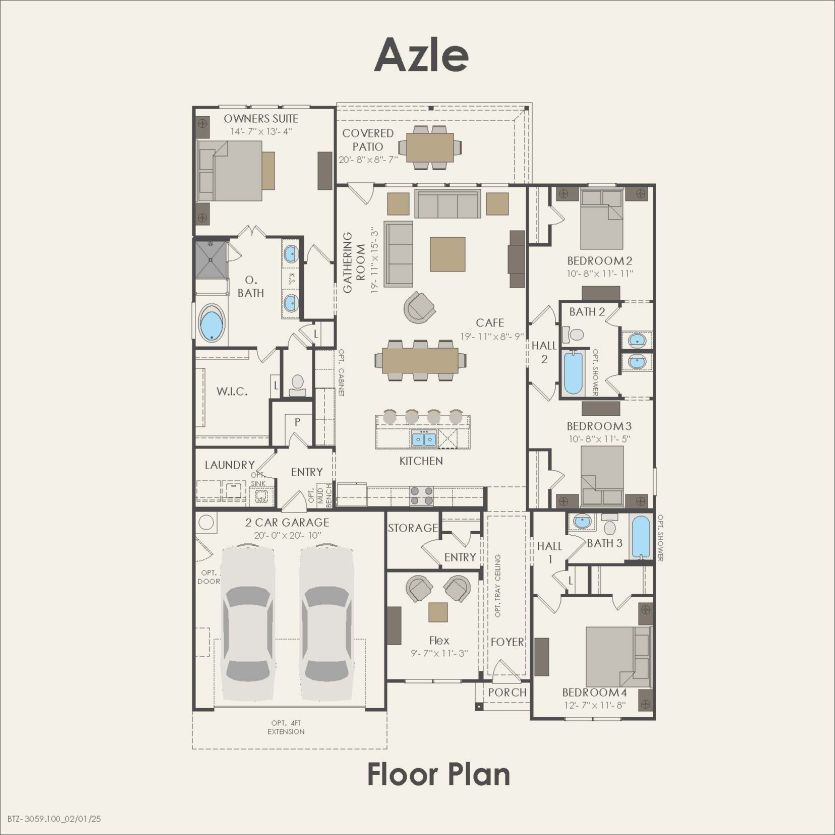 First Floor 4 br / 3 ba