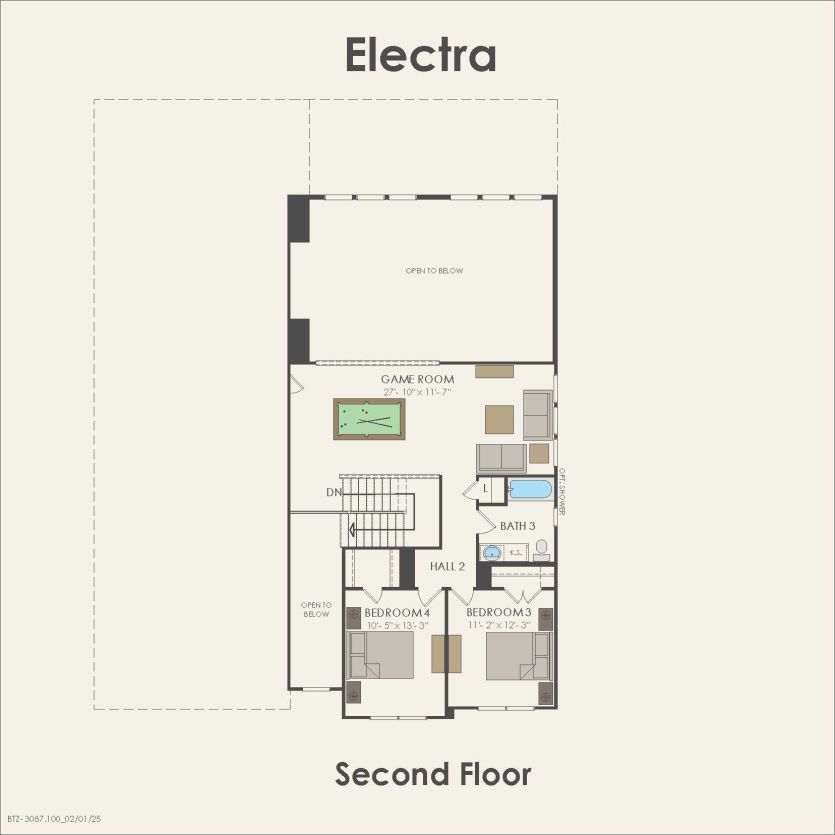Second Floor 4 br / 3.5 ba