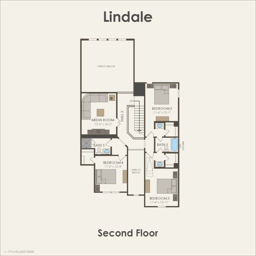 Second Floor 4 br / 3.5 ba