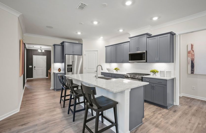 Beautiful Open Kitchen with an Island