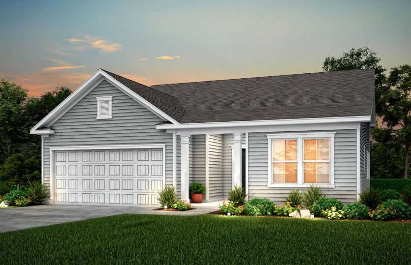 Bedrock Exterior LC2A with 2-car garage