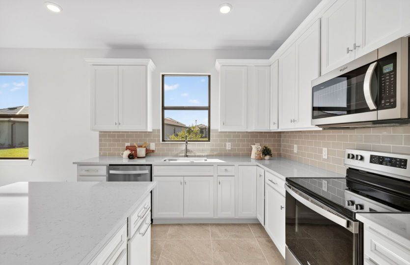 Chef-inspired kitchen with designer finishes