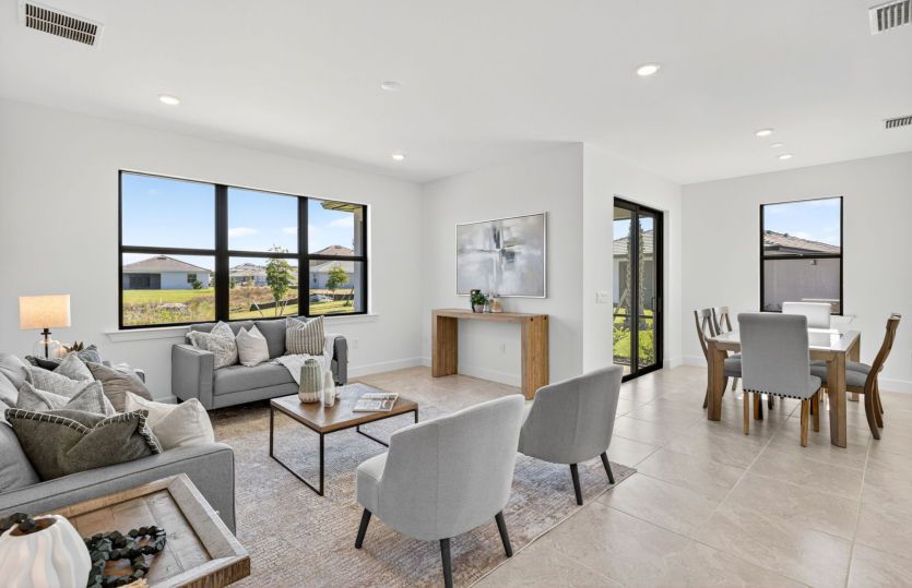 Enjoy natural lighting in the gathering room