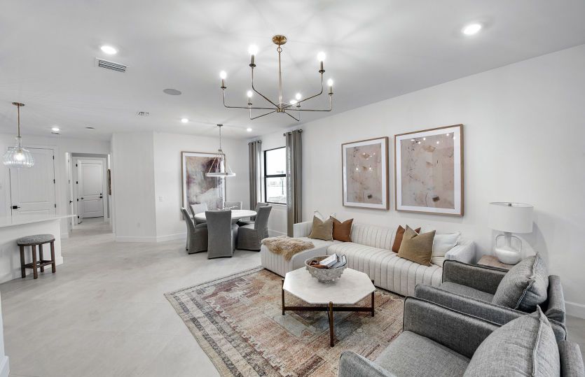 Gathering room with tons of natural light