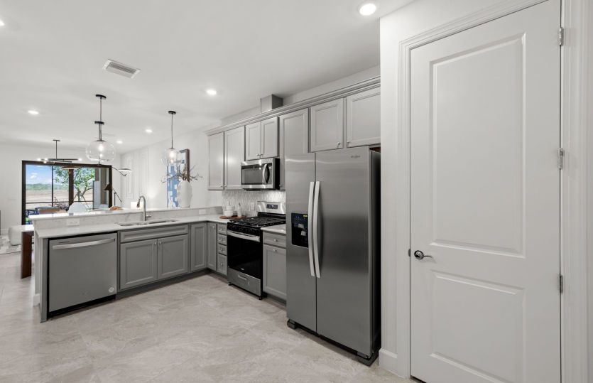 Kitchen with ample storage