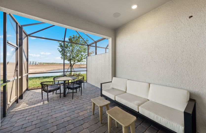 Covered lanai with patio extension