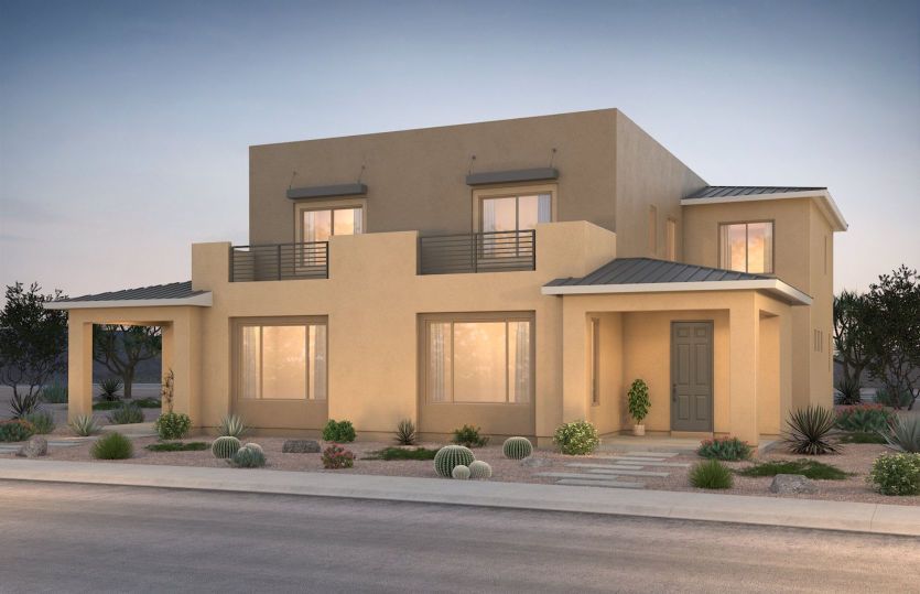 The largest townhome, the Saguaro includes a den on the first floor plus many flexible options and f