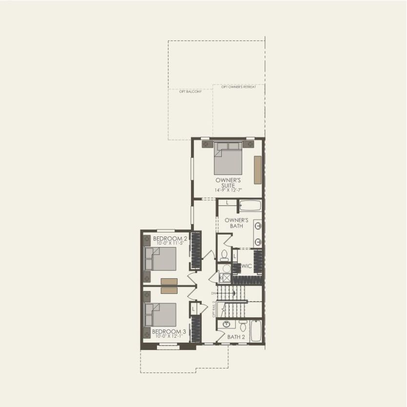 Second Floor 3 br / 2.5 ba