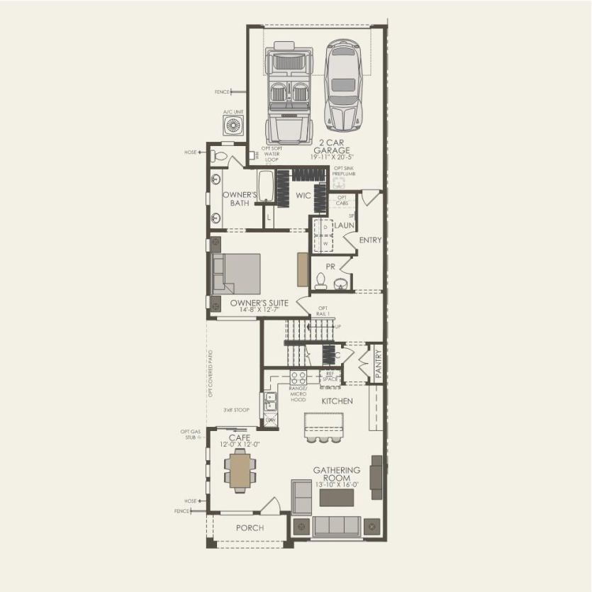 First Floor 3 br / 2.5 ba