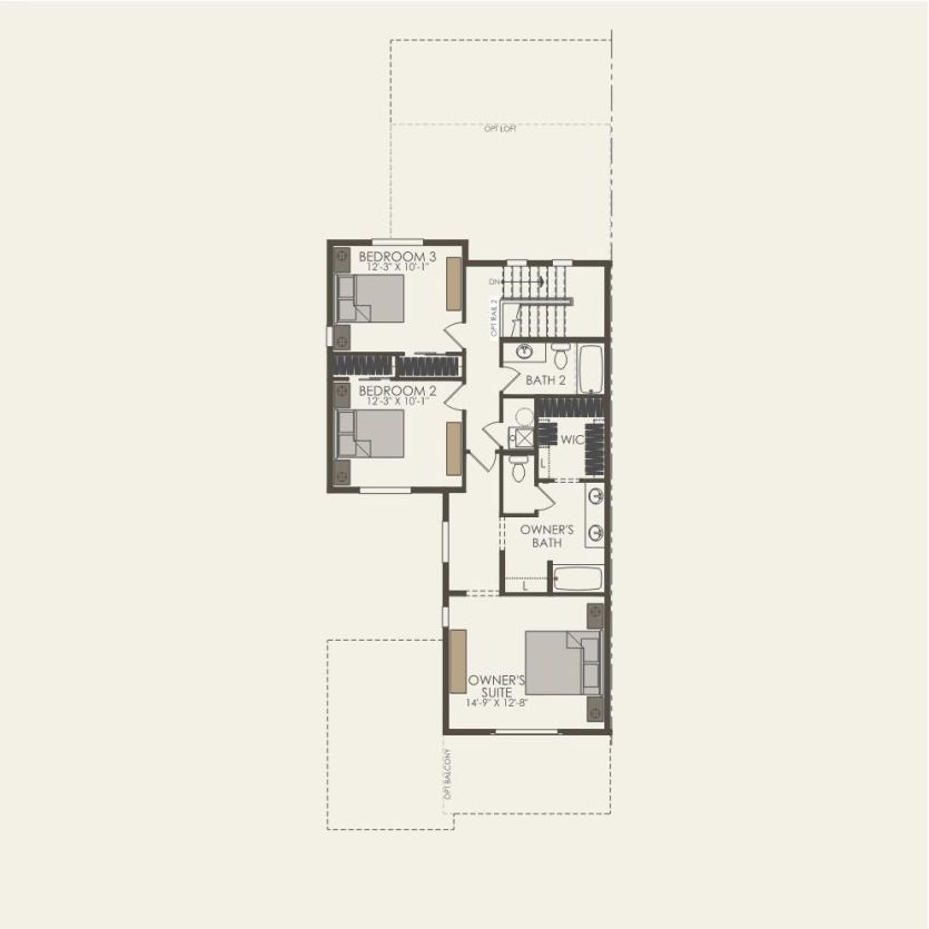 Second Floor 3 br / 2.5 ba