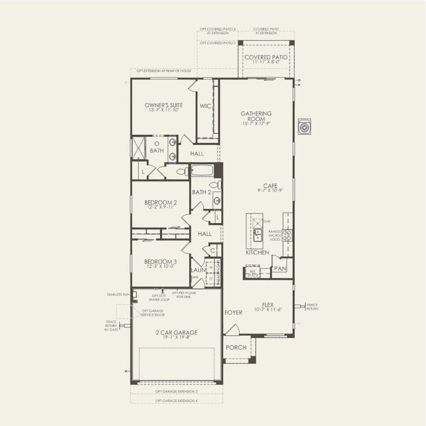 First Floor 3 br / 2 ba