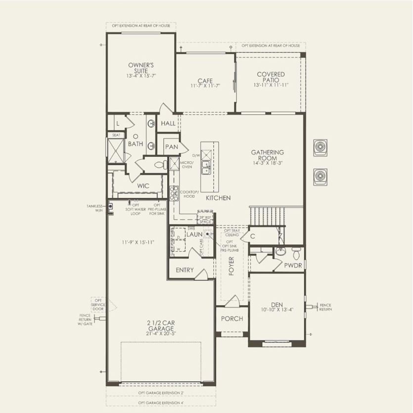 First Floor 4 br / 2.5 ba