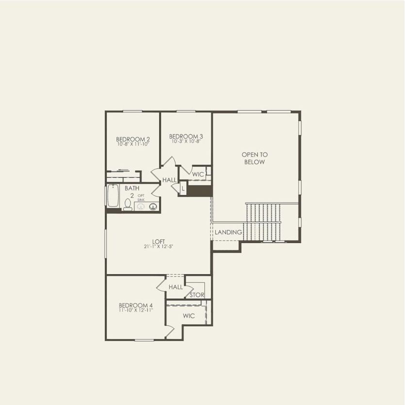 Second Floor 4 br / 2.5 ba