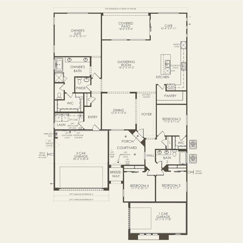 First Floor 4 br / 2.5 ba