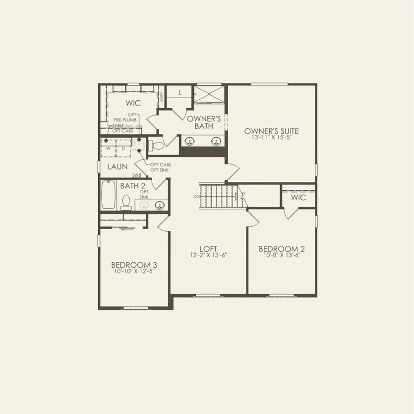 Second Floor 3 br / 2.5 ba