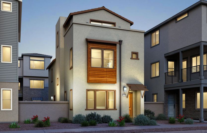 Plan 1 Contemporary Elevation (A)