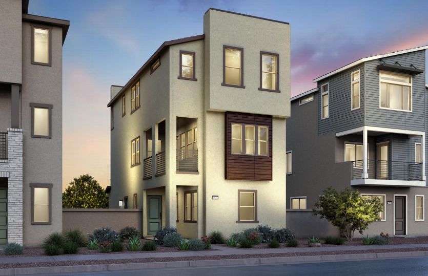 Plan 2 Contemporary Elevation (A)