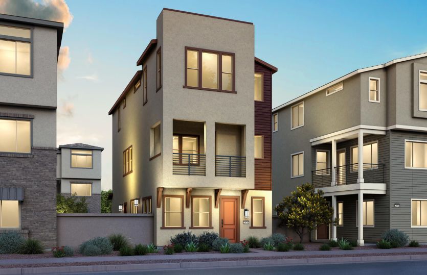 Plan 3 Contemporary Elevation (A)