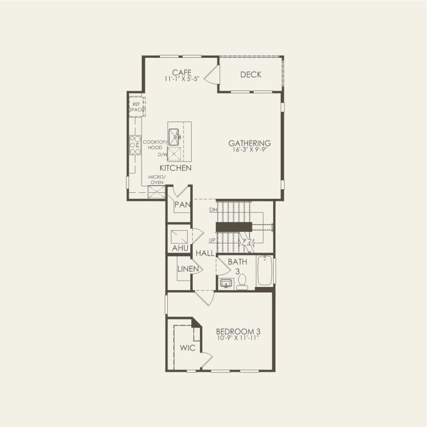 Second Floor 3 br / 4 ba