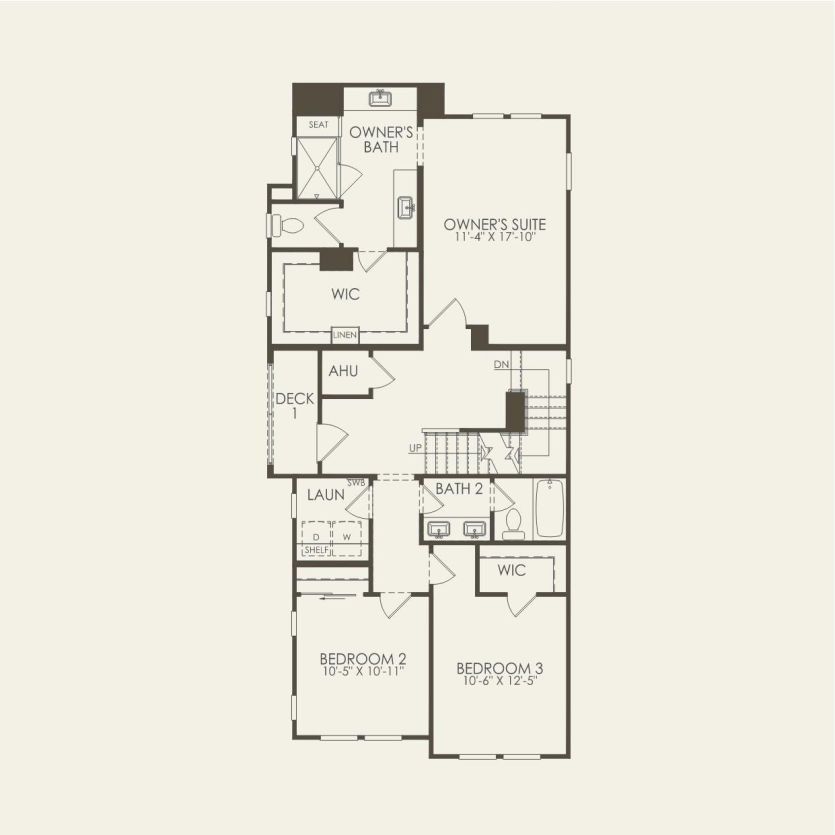 Second Floor 4 br / 3.5 ba