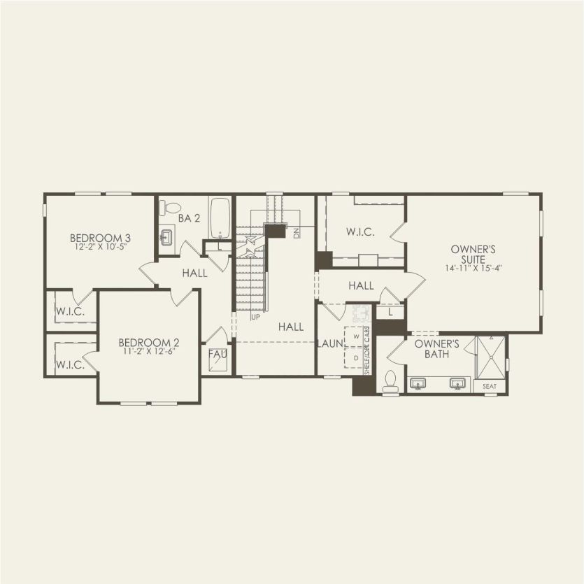 Second Floor 4 br / 3 ba