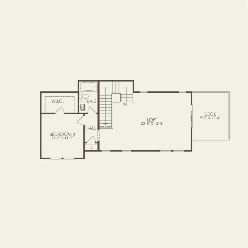 Third Floor 4 br / 3 ba