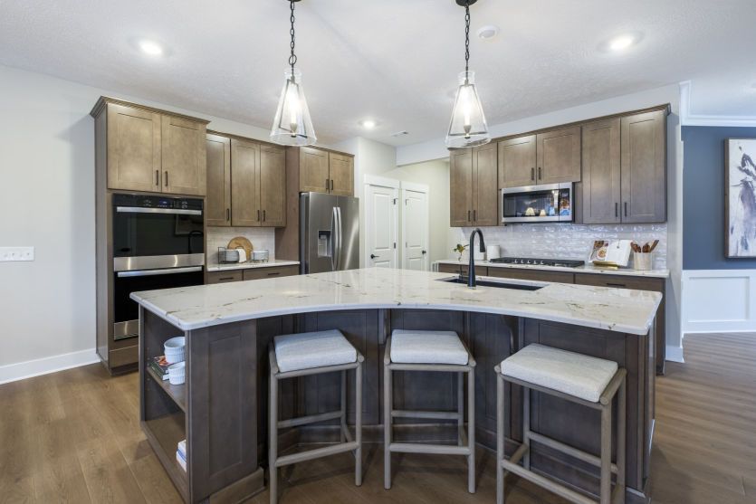 Kitchen with Large Island for Additional Seating