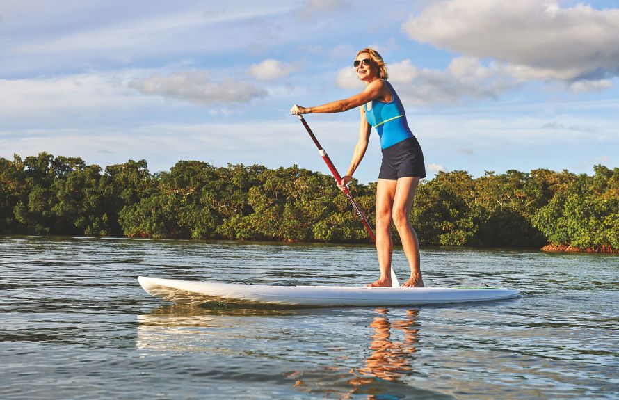 Paddleboard on 50-acre Lake