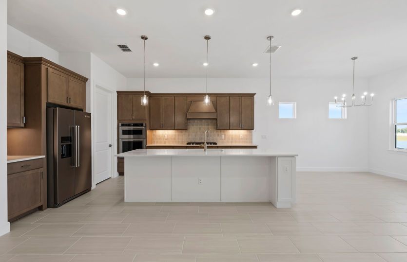 Kitchen with designer finishes