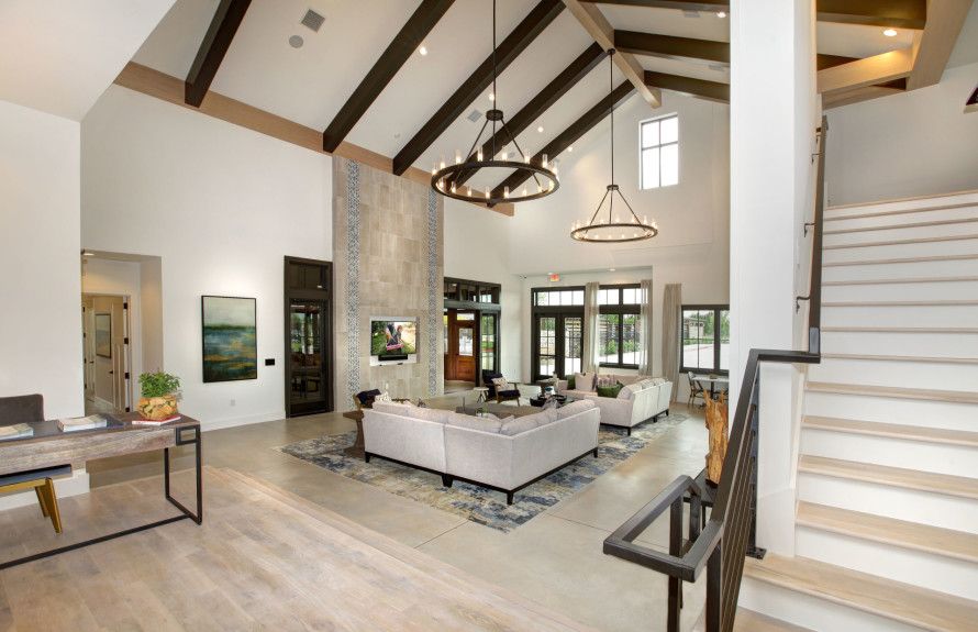 Amenity center lounge space