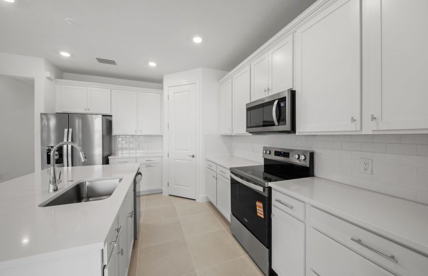 Chef-inspired kitchen with designer finishes