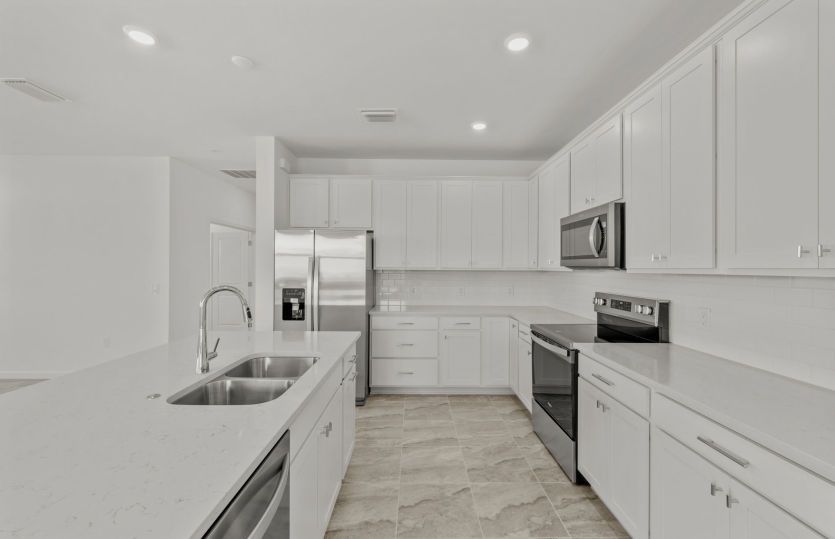Chef-inspired kitchen with designer finishes
