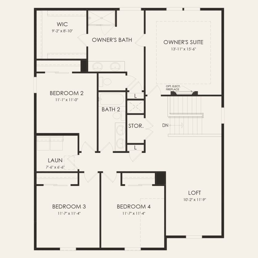 Second Floor 4 br / 2.5 ba