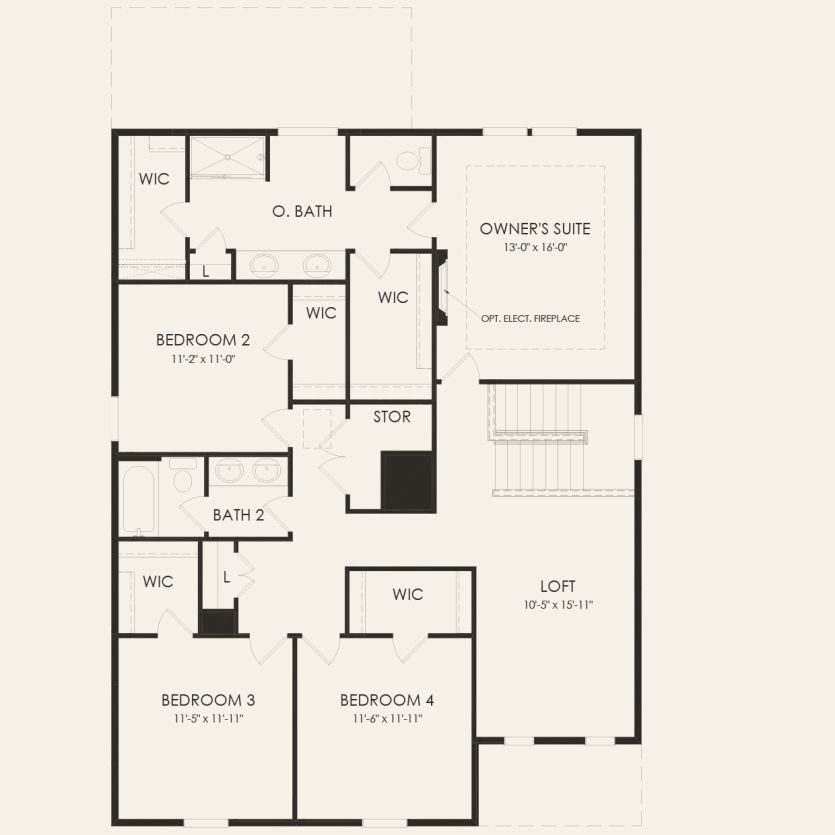 Second Floor 4 br / 2.5 ba