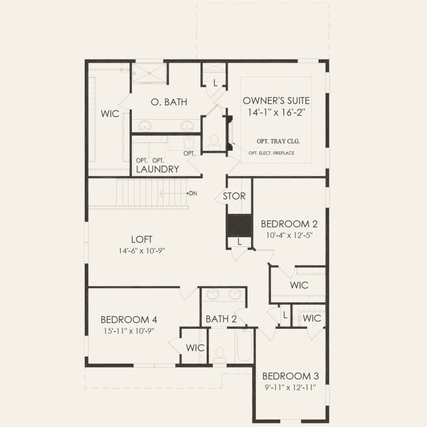 Second Floor 4 br / 2.5 ba
