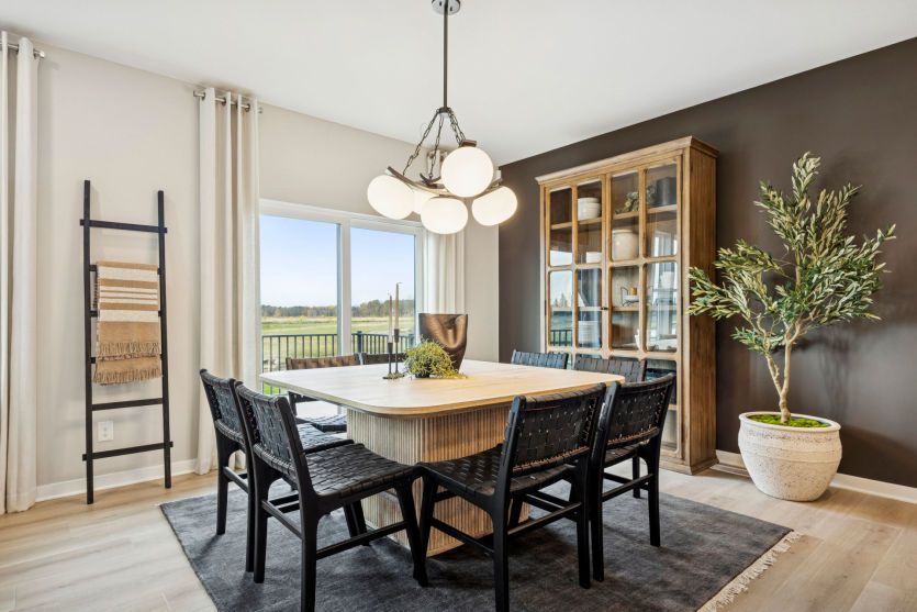 Elegant dining room for entertaining.