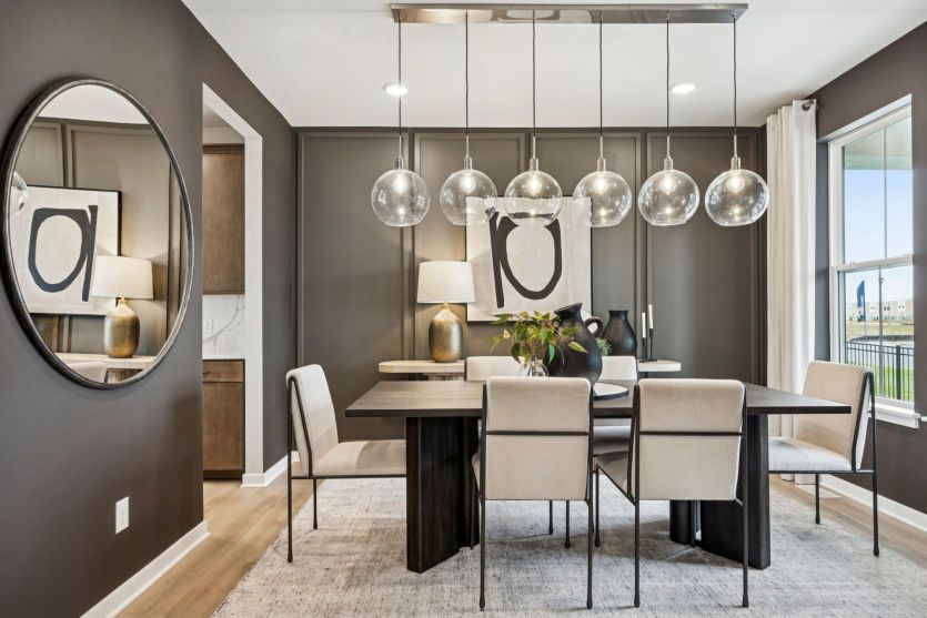 Elegant dining room for entertaining.