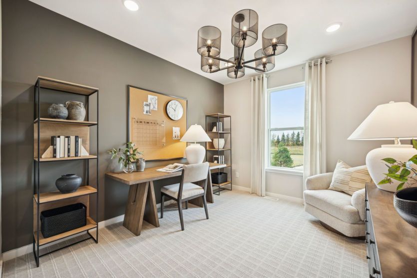 Versatile flex room for work or play.