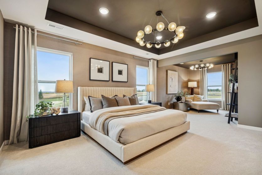 Luxurious owner’s suite retreat.