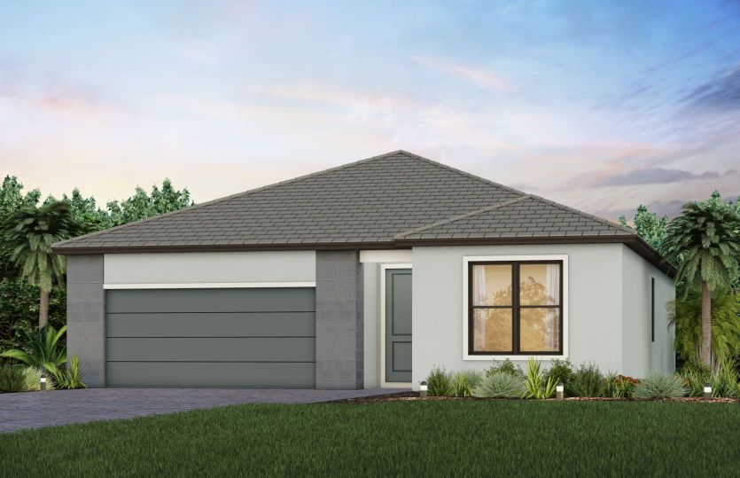 Exterior MD1 with optional stone