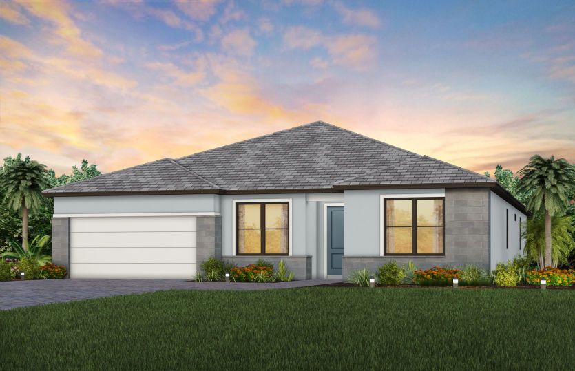 Exterior MD1 with optional stone