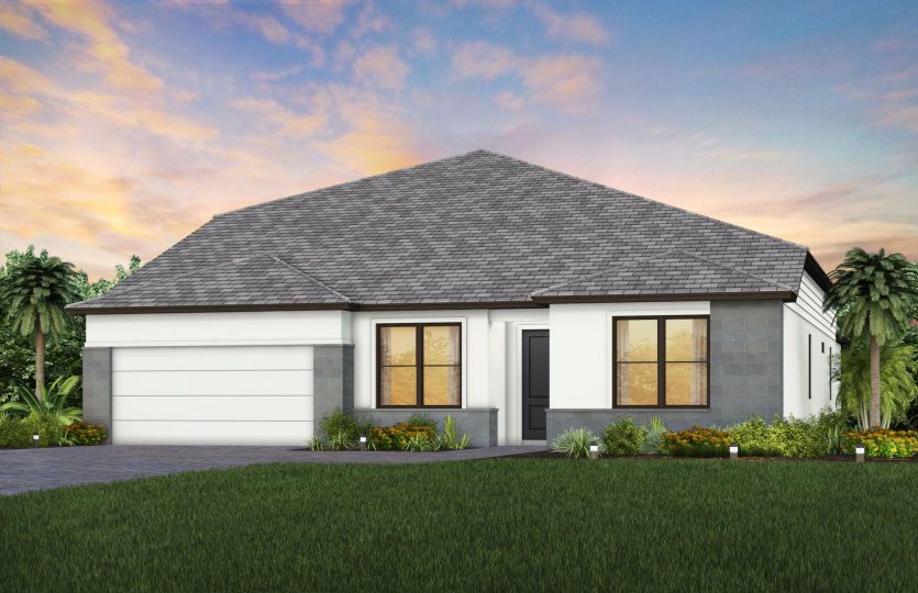 Exterior MD1 with optional stone